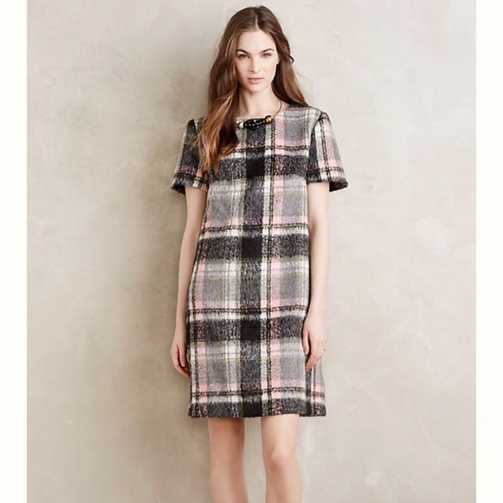 Anthropologie Frontier Plaid Dress